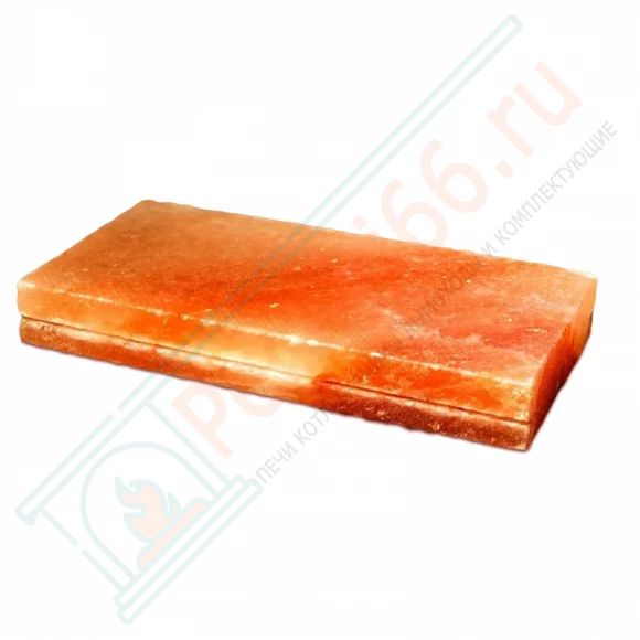 Плитка из гималайской розовой соли 200x100x25 мм шлифованная (с пазом) в Ижевске