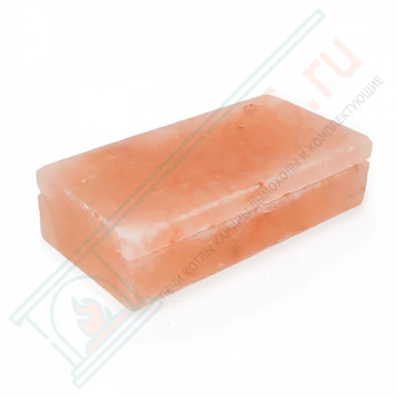 Кирпич из гималайской розовой соли 200x100x50 мм шлифованный (с пазом)  в Ижевске