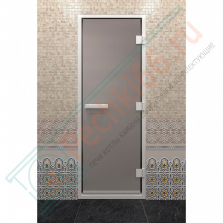 Стеклянная дверь DoorWood Хамам Сатин 200х90 (по коробке)