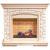 Электрический Каминокомплект Glasgow - Слоновая кость с патиной/Белый с очагом Cassette 400 NH