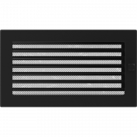 Вентиляционная решетка для камина с жалюзи 170х300, черная (FireWay)