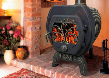 Печь чугунная отопительно-варочная 200 (Березка)