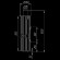 Дымоход с регистром Россо Леванте наборный, d-115, L=1000 мм (Feringer) в Ижевске