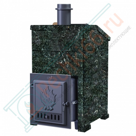 Чугунная печь для бани Комплект GFS ЗК 18 Президент 850/50 Серпентинит (ТехноЛит)