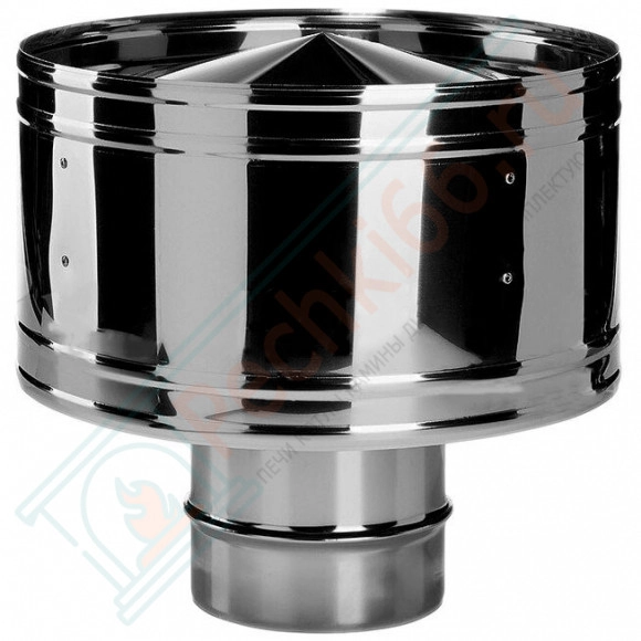 Дефлектор на трубу без изол (AISI-321/0,5мм) d-300 (Вулкан)