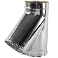 Тройник 45° V50R с изол (AISI-321/0,8-AISI-304/0,5) d-250/350 (Вулкан-Cerablanket)