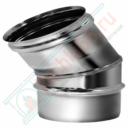 Отвод одностенный 30° (AISI-321/0,5мм) d-130 (Вулкан)