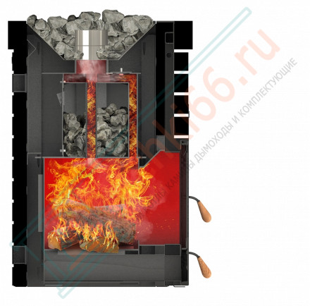 Дровяная банная печь Grill'D Retro Short (Камень колотый 20 кг)