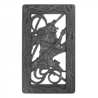 Решетка чугунная вентиляционная РВ-1А "Баба Яга" крашеная верхняя (Рубцовск-Литком)