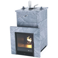 Печь для бани в облицовке талькохлорит ИзиСтим Сочи