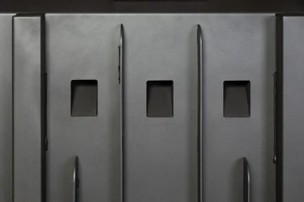 Каминная топка Дельта 1000 PВ три стекла подовое горение принтинг черный шамот (Экокамин)