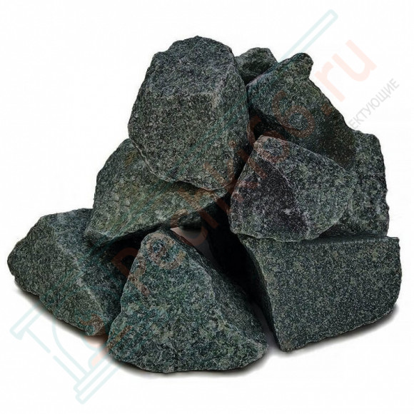 Камень для бани Пироксенит "Черный принц" колотый средний, м/р Хакасия (коробка), 10 кг в Ижевске