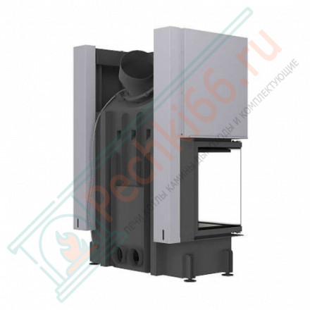 Топка Дельта 1000 RB два стекла правая черный шамот (Экокамин)