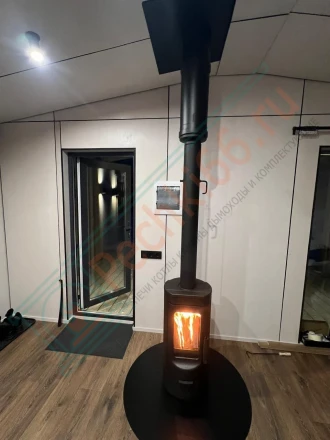 Печь-камин Plamen Tara под ключ (монтаж 02.2021)