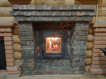 Печь банная Атмосфера L комбинированная сетка-ламель змеевик (ProMetall)